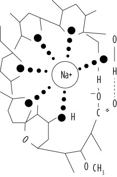 Figure 3. The chemical structure of an ionophore is doughnut-shaped. 