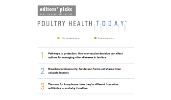 New from Poultry Health Today: Editors’ Picks